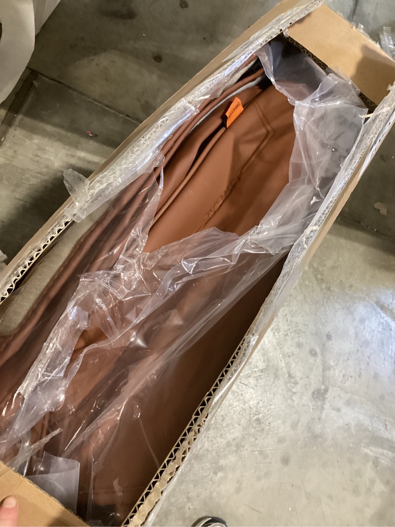 Condition photo showing Good Condition for car seat covers full set, breathable leather automotive front and rear seat covers, car seat protectors full set,universal automotive vehicle seat cover for most sedan suv pick-up trucks, brown&black full set brown&black