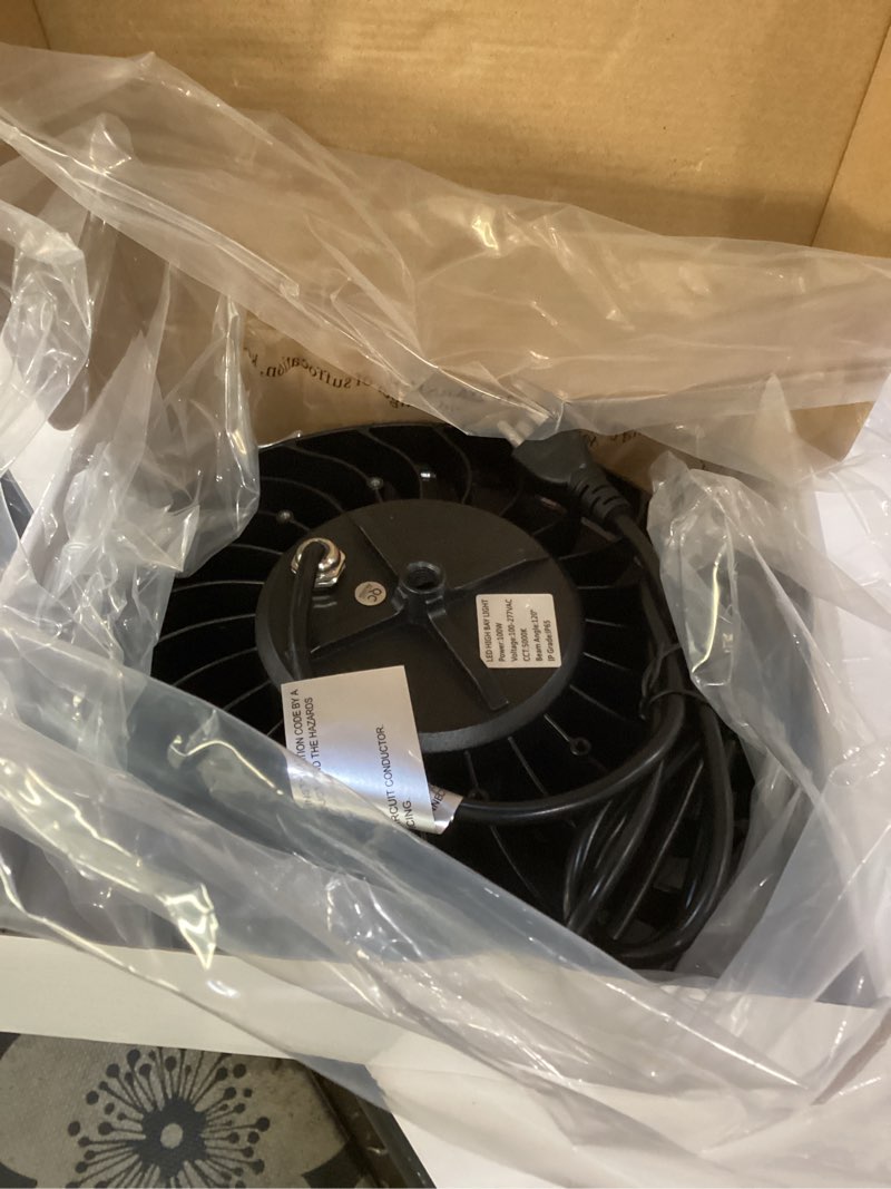 Condition photo showing Good Condition for led shop lights 100w 16000lm 5000k super bright high bay shop lights with us cable plug in for garage workshop warehouse factory barn (100w 1pack)