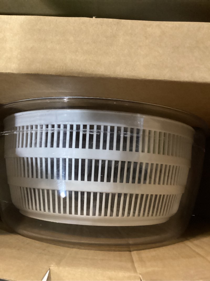 Condition photo showing Good Condition for OXO Good Grips Salad Spinner | Lettuce Spinner | Fruit Washer | Fruit Washing Bowl with Strainer | Vegetable Cleaner | Salad Cleaner | Lettuce Washer | 6.22 Quart Capacity Large - 6.22qt Large - 6.22 qt