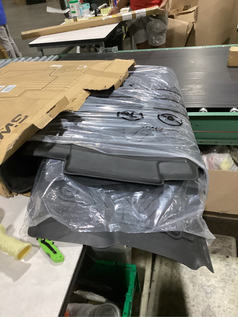 Condition photo showing Good Condition for 3w floor mats & front carpet fit for 2015-2025 2026 ford f150/f-150 lighting supercrew cab (w/o fold flat storage), tpe all weather accessories custom fit full set pick-up truck car liners 2015-2026 floor mats & front carpet