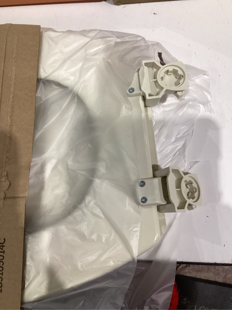 Condition photo showing Good Condition for Bemis 500EC Durable Wood Toilet Seat with Easy Clean Hinges, Made in USA, Round, Almond Almond Round