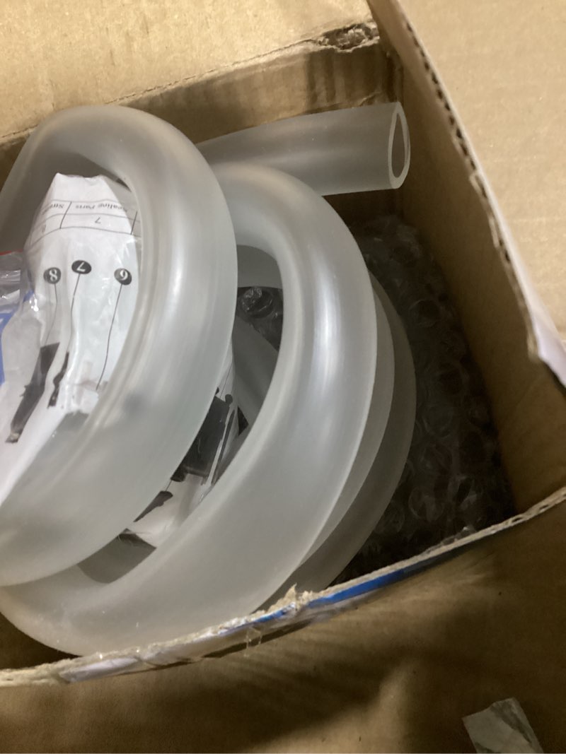 Condition photo showing Good Condition for Automatic Small Sump Pump with Water Sensor, 4FT Lift and 74 GPH Mini Condensate Pump with 6 FT Tubing. Auto On Off Water Pump Float Switch for Dehumidifier, HVAC and Other Small Spaces Black