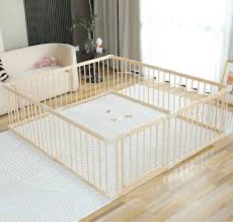Baby Playpen Play Pen Play Fence Yards Wooden Large,Playpens for Babies and Toddlers Kids Indoor,Bab