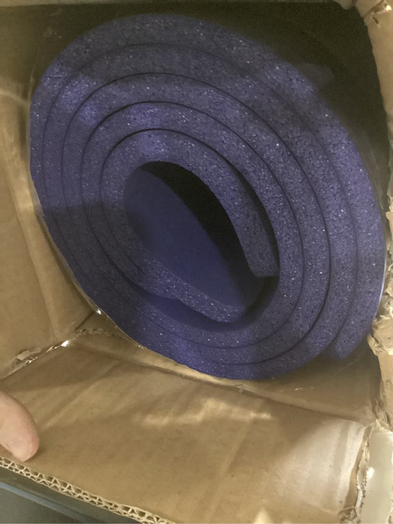 Condition photo showing Good Condition for cap barbell 1/2-inch high density exercise yoga mat with strap | multiple options blue yoga mat w/knee pad