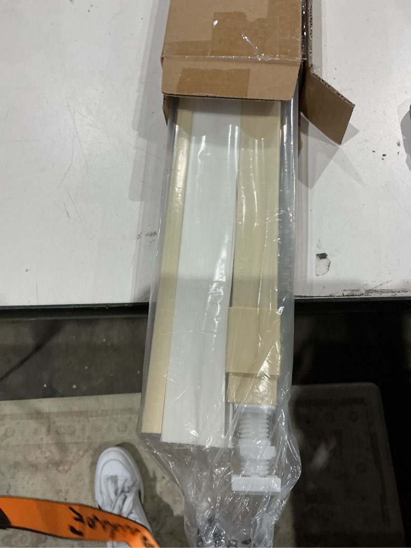 Condition photo showing Good Condition for lazblinds cordless cellular shades, no tools no drill light filtering honeycomb shades pleated blinds for windows, 27'' w x 64'' h, alabaster light filtering-alabaster 27'' w x 64'' h