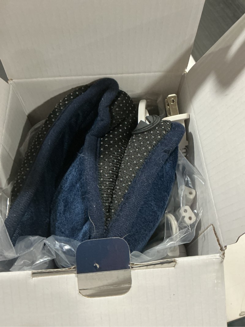 Condition photo showing Good Condition for Double Sided Electric Foot Warmer with Machine Washable & 8 Hrs Timer, Electric Feet Heating Pads with Non-Slip,Electric Heated Foot Warmers for Bed,Under Desk,Office,Home,Christmas Gifts,Dark Blue