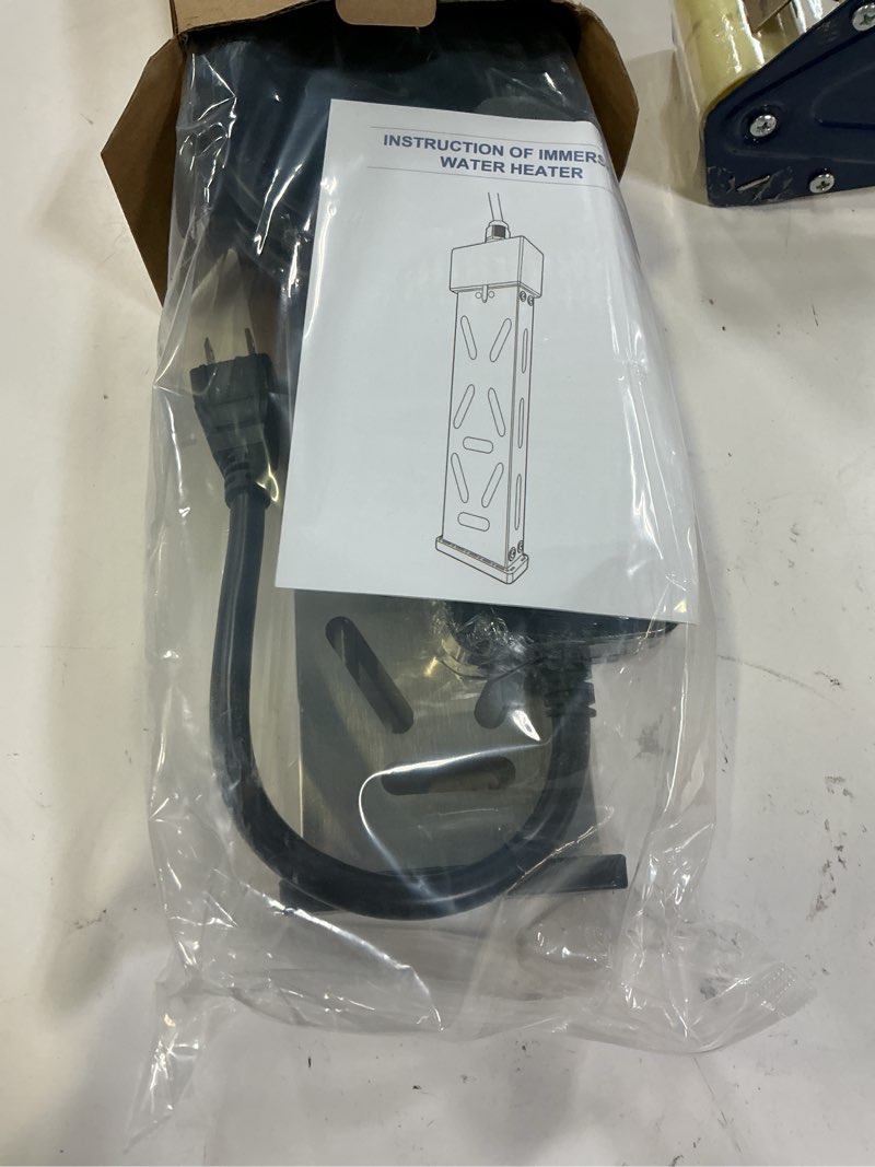 Condition photo showing New/Like New for immersion water heater1800w, portable mini pool heater, bucket heater, adjustable thermostat, realtime temperature display, anti dry burn protection, for bathtub, hot tub, inflatable pools, 120v