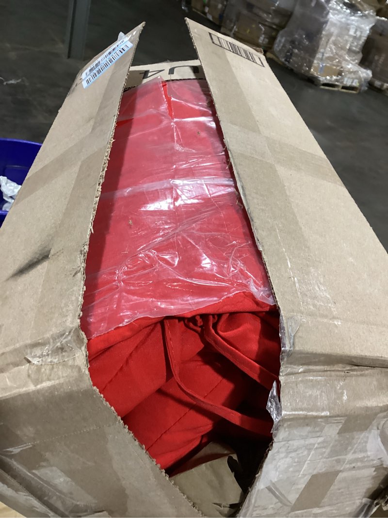 Condition photo showing New/Like New for Enipate Weather Resistant Cushions for Adirondack Chair High Back Rocking Chair Cushion Indoor Outdoor Patio Tufted Lounge Cushion Seat Pads Red