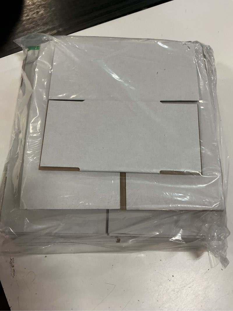 Condition photo showing Good Condition for eupako 30 pack small shipping boxes assorted sizes, 4x4x4 & 5x5x5 & 6x6x6 10 pcs each small boxes, white corrugated box mailers, cardboard boxes for packaging small business, mailing 4x4x4 & 5x5x5 & 6x6x6 inches white