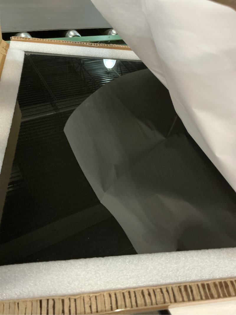 Condition photo showing Good Condition for Black Glass Dry Erase Whiteboard, 18" x 24" Frameless Glass White Board for Home,School,Office,Black Surface(Glass BB-BK-4560)
