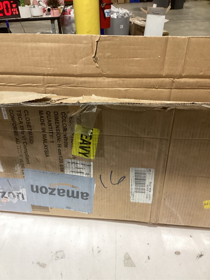 Condition photo showing Good Condition for ClosetMaid Cubeicals 8 Cube Storage Shelf Organizer Bookshelf, Stackable, Vertical or Horizontal, Easy Assembly, Wood, White Finish White Finish 8-Cube