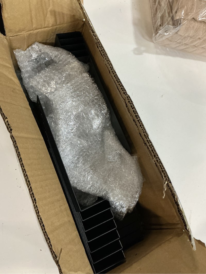 Condition photo showing New/Like New for morningro 12 pack raised garden bed corner brackets with securing lip fits lumber up to 2" x 12" metal garden corner bracket for wood frame bed 4.7" l x 2" w x 10.5" h 12 black