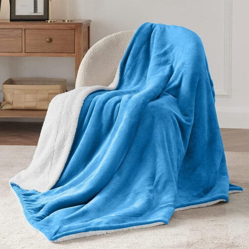 Fleece Twin Blanket 60 x 80 Super Soft 400 Gsm Reversible Sofa Bed Throws