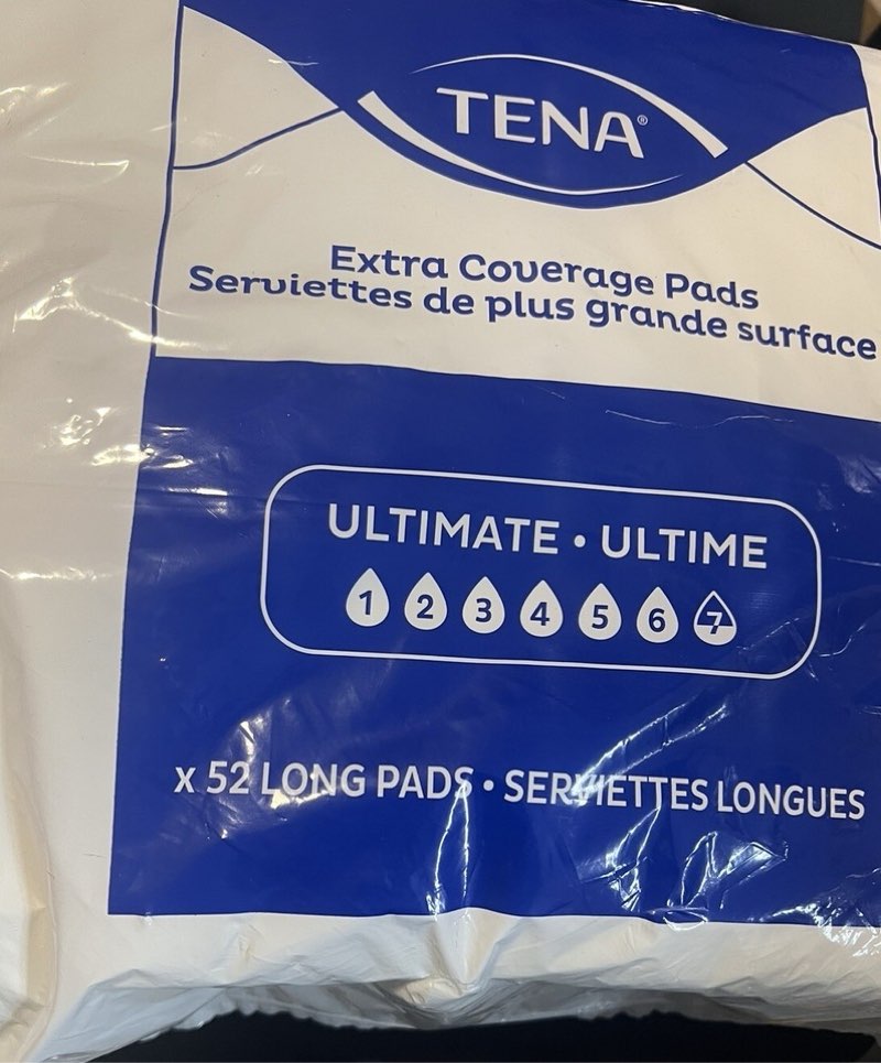 TENA Sensitive Care Maximum Absorbency Incontinence Pad for Women, 52Ct ( 3 pack) 
