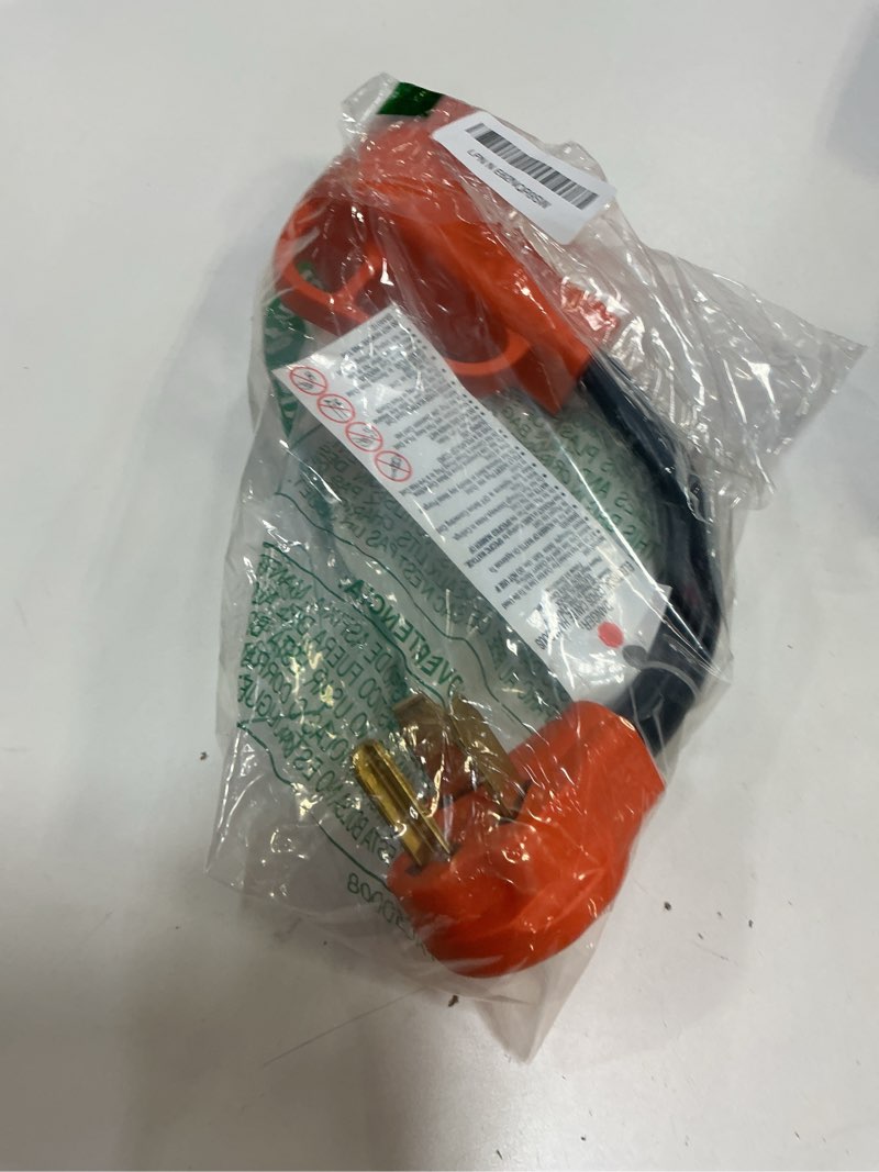 Condition photo showing Good Condition for nema 10-30p to 14-50r ev charger adapter cord 30 amp 3 prong dryer to 50 amp 4 prong ev conversion adapter only compatible with tesla and level 2 charging etl & ul listed
