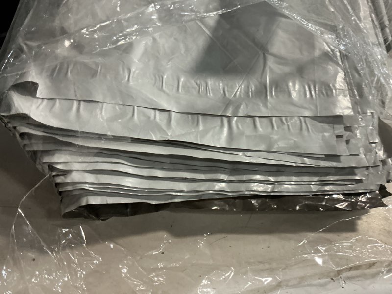 Condition photo showing Good Condition for poly mailers 10 x 13 inch with 2 inch gusset, 2.5 mil white shipping bags, self seal lip tape, expandable mailing envelopes for clothing and packaging, 1000 pack 10" x 13" x 2" / 1000 pack