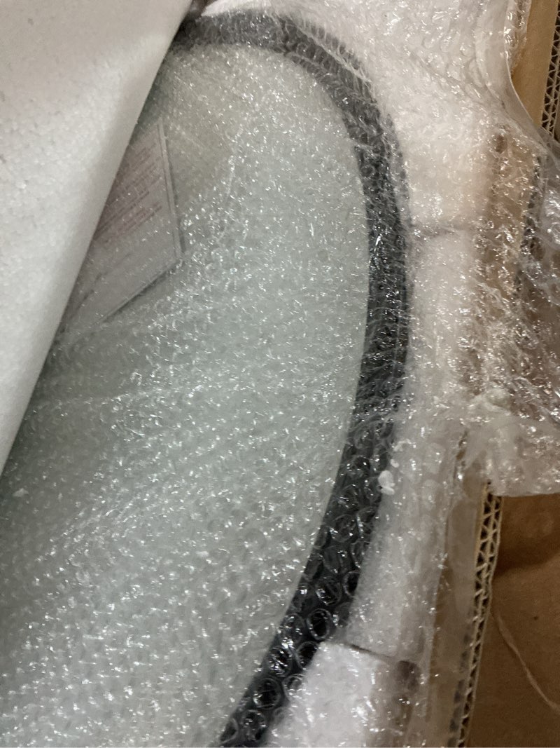 Condition photo showing Good Condition for Growsun 24'' Black Round Mirror, Circle Wall Mirror for Bathroom Vanity, Entryway Living Room with Metal Frame for Home Decor Black 24"L x 24"W