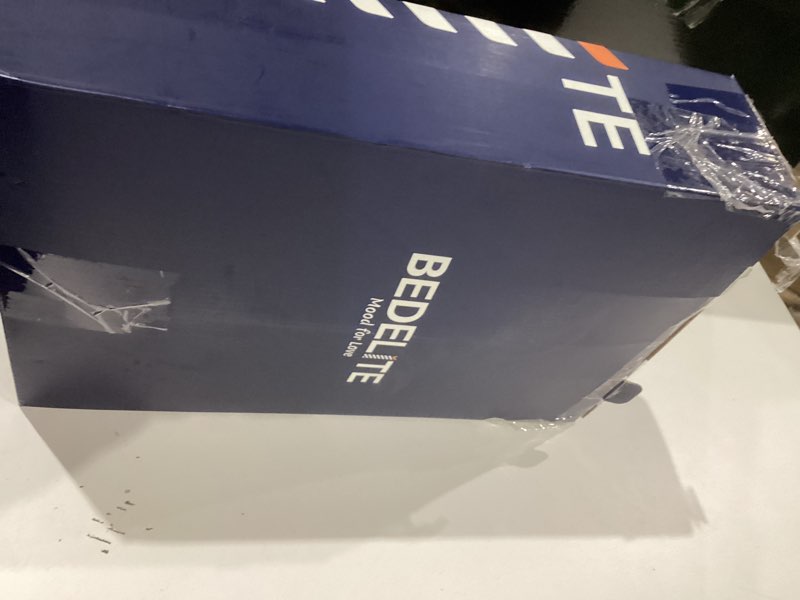 Condition photo showing Good Condition for BEDELITE Boho Comforter Set Queen Size, Dusty Blue Tufted Striped Bed Set 3 Pieces, Soft Vintage Farmhouse Comforter for All Seasons, Boho Home Decor,Fluffy Jacquard Bedding with 2 Pillow Shams Dusty Blue Queen