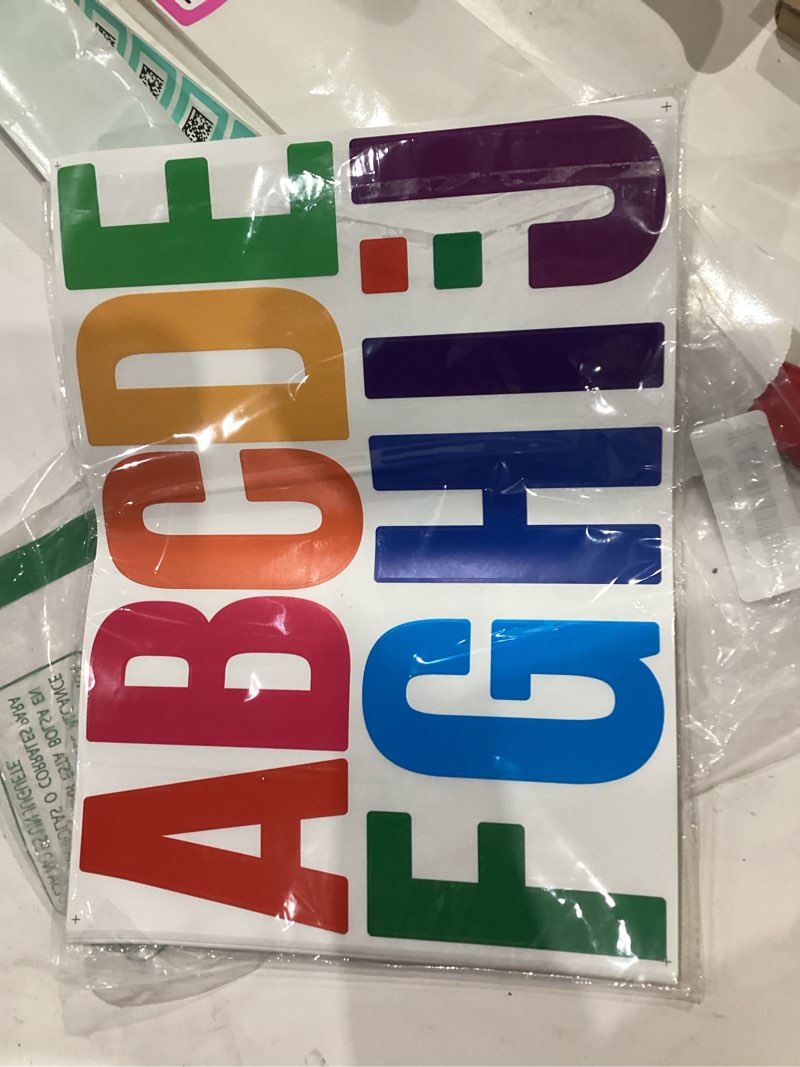 Condition photo showing Good Condition for Bemeol 30 Sheets Letter Stickers 4 Inch Alphabet Letter Stickers Self Adhesive Letters Sticker for Classroom Home Decor(Multi) Multicolor 4 Inch