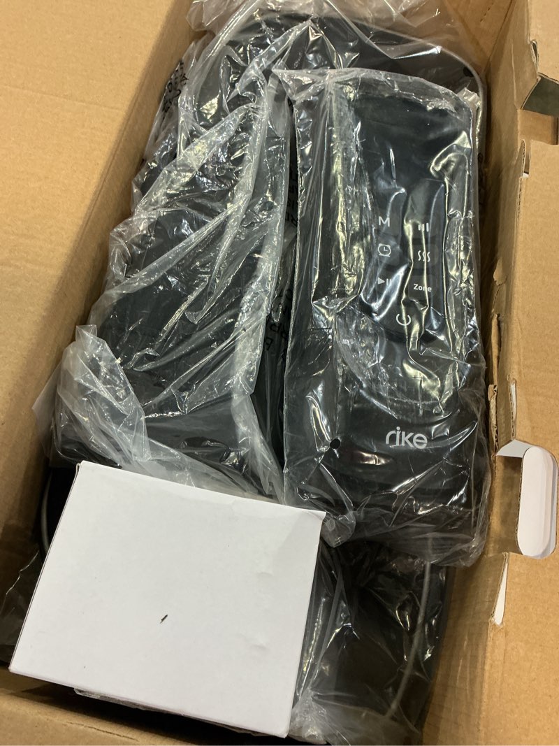 Condition photo showing Good Condition for rike pro leg compression massager, fast leg recovery system for athletes runners, leg massager for circulation and pain relief helpful for muscle relaxation, varicose veins, cramps, edema