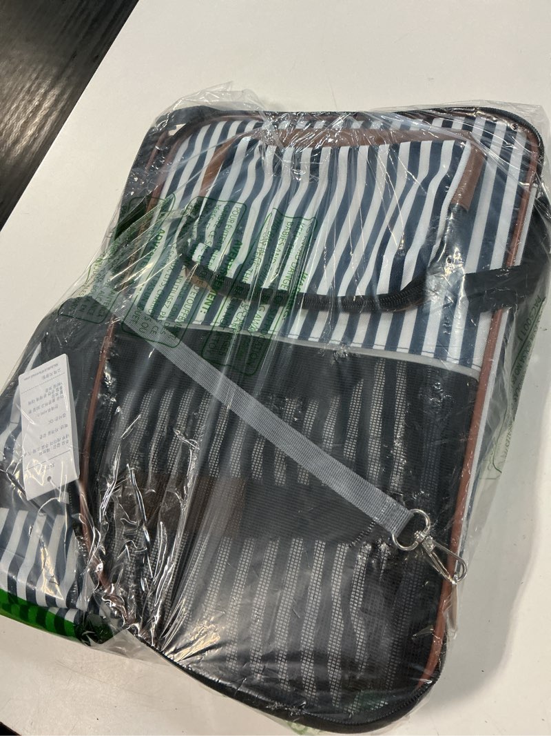 Condition photo showing Good Condition for lekebobor extra large cat backpack carrier expandable pet carrier backpack for small dogs medium cats fit up to 18 lbs, dog backpack carrier, foldable puppy backpack carrier for travel, hiking,striped striped xl-mesh window