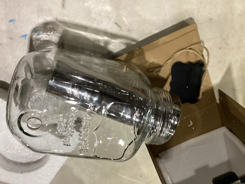 Condition photo showing Good Condition for 1 gallon cold brew coffee maker - 3rd generation fine mesh filter - stainless steel spigot - extra thick large glass mason jar drink dispenser carafe, iced coffee maker & sun tea pitcher with infuser.