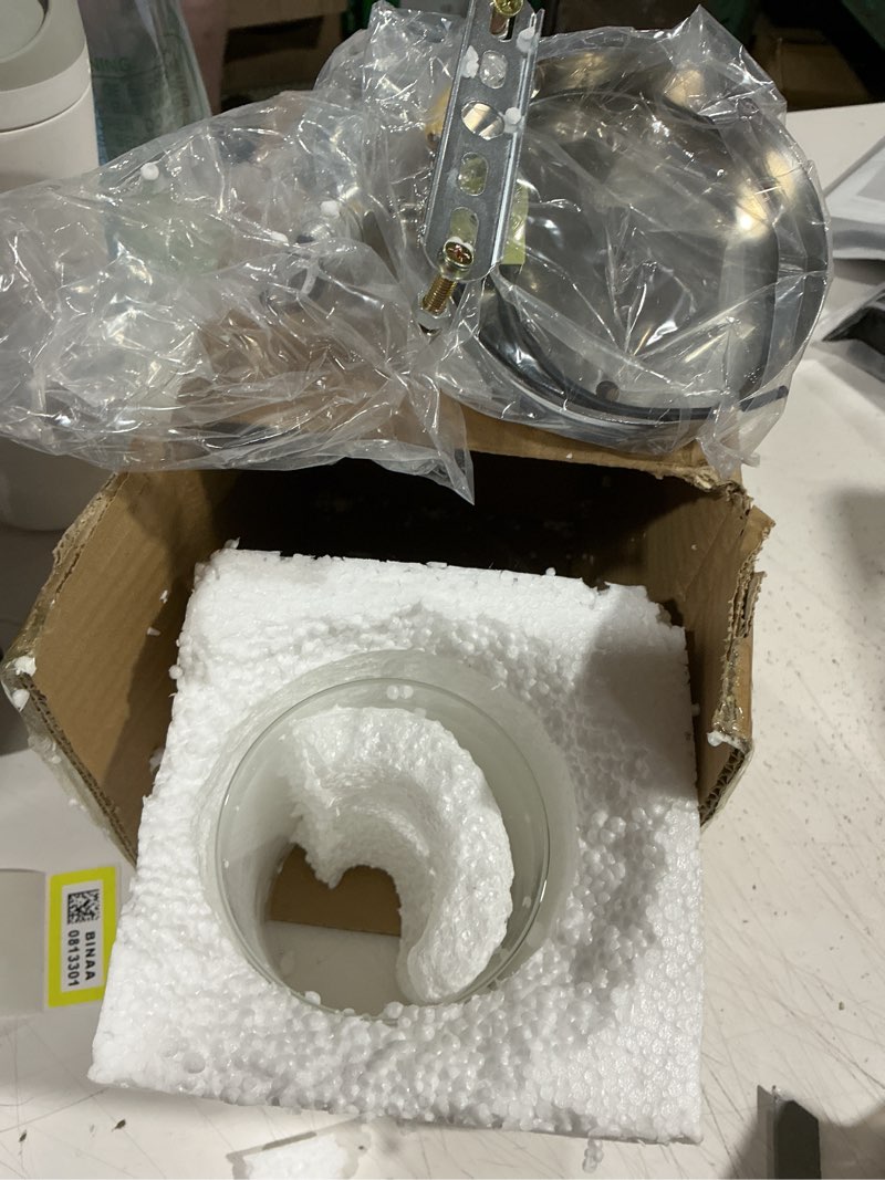 Condition photo showing As Is for osaladi glass wall lamps: lights fixture with pull chain switch, bedroom vanity light, wall lights for hallway,tearoom, bathroom (e27)