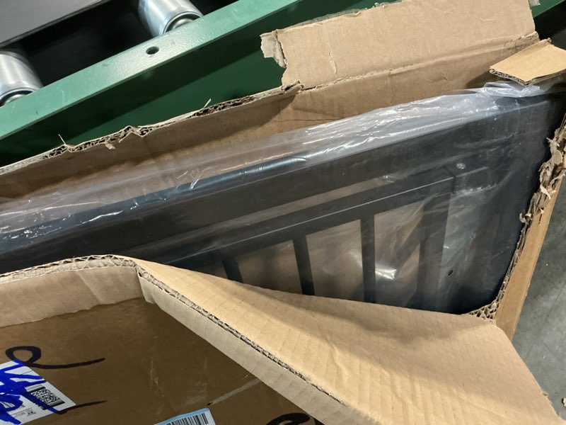 Condition photo showing New/Like New for Babelio Baby Gate, 29-43" Auto-Close Easy Install Pet Gate, PressGuard P7 Extra Wide Walk Thru Child Safety Gate, 30" Tall Pressure-Mounted Metal Dog Gate for Doorways & Stairs, Black Black 30"Tall 29"-43" Wide