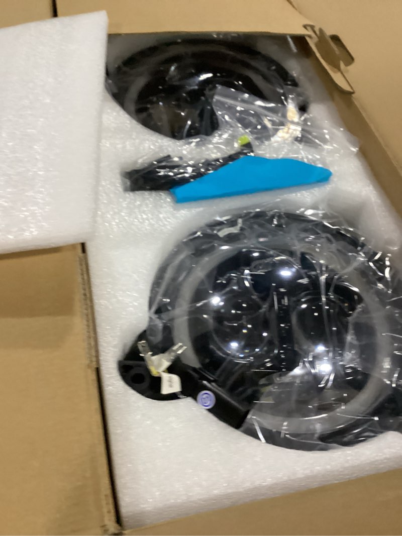 Condition photo showing As Is for For Je ep JL LED Headlights - Upgraded "Z-shaped" Anti-glare Sharp Cut-off Line Beam Pattern 9 inch Headlights with Integrated DRL Turn Signal for Jeep JL 2018 2019 2020 2021 2022 2023+ Gladiator JT