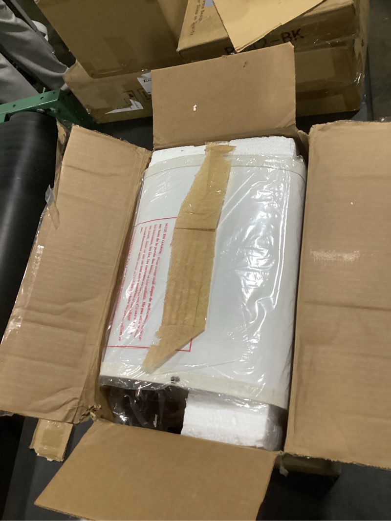 Condition photo showing Good Condition for pokat 27.5'' tall table lamps for living room set of 2, ceramic bedroom lamps for night stands, modern bedside lamps for bedroom living room, nightstand lamps for end table, hallway, gold and white beige and white - 27.5'' ceramic lamps