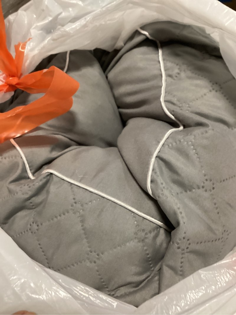 Condition photo showing Good Condition for YZ HOME Cooling Body Pillow for Adults- Pillow Insert with Shredded Blue Memory Foam, Soft Support for Side Sleeper, Pregnant Women?Back Pain Relief, Washable Pillowcase (20x54 Inch, Dark Grey)