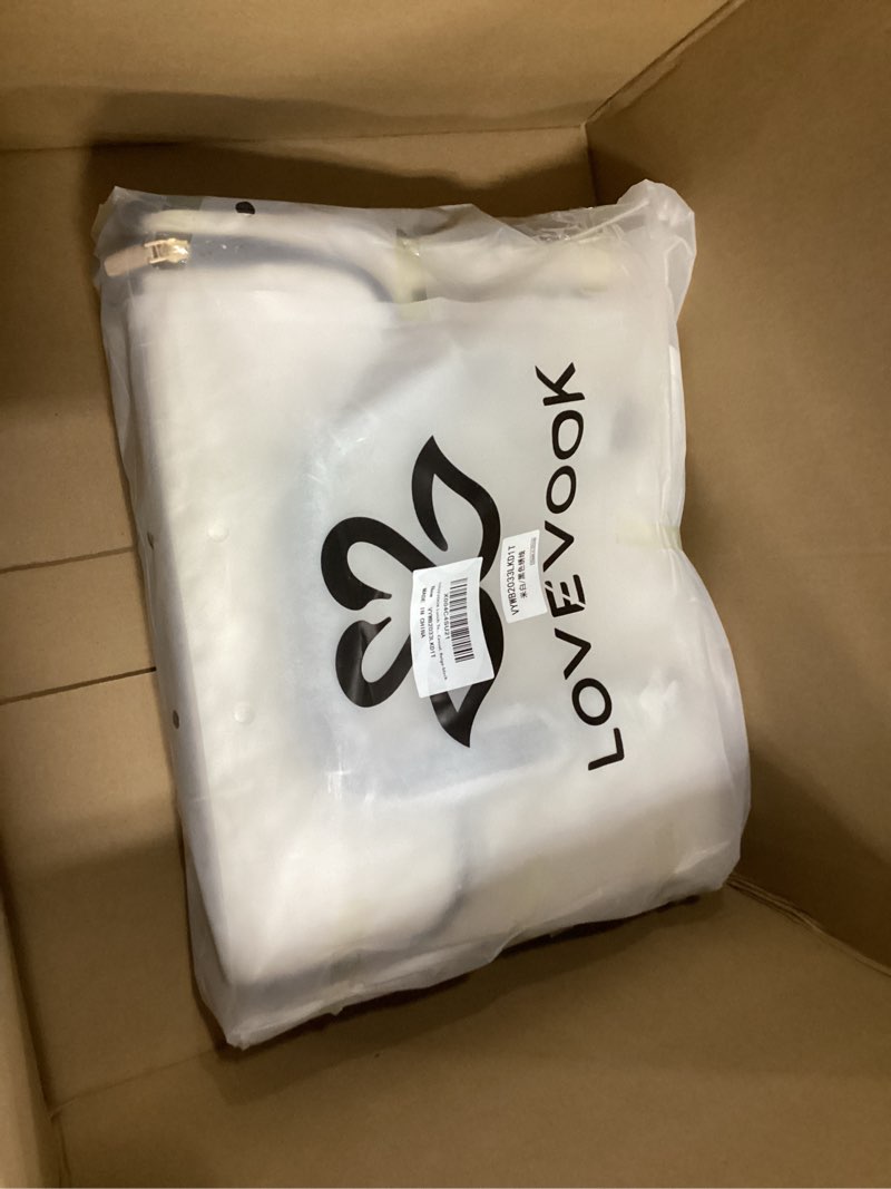 Condition photo showing New/Like New for LOVEVOOK Lunch Tote Bag for Women, 15.6 Inch Laptop Bag with Insulated Lunch Compartment, Quilted Large Capacity Computer Handbag with Purse for Business, Work, Collage, Office, Casual, Beige-black Beige-black 15.6 inch