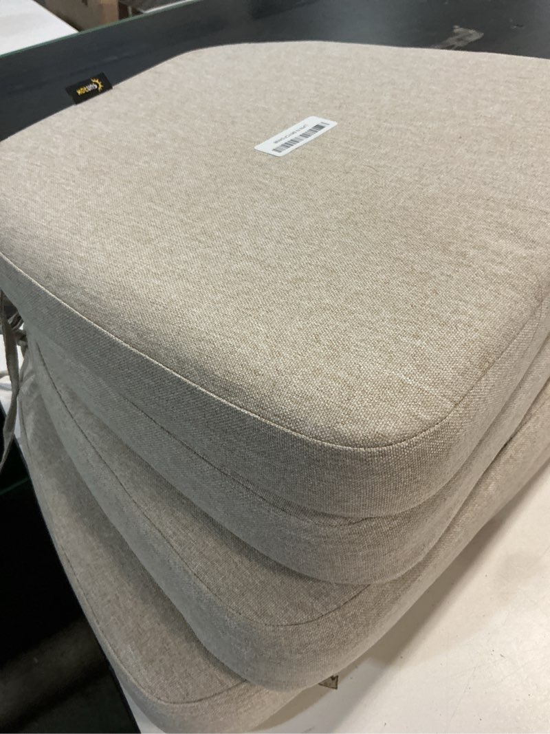 Condition photo showing Good Condition for sunrox cooling gel memory foam chair cushions, 2.6" thick u-shaped dual-layer comfort dining chair pads, non slip seat cushion with ties for indoor kitchen office 17"x16" set of 4, cream cream 16x17 inch (pack of 4)