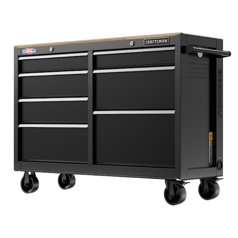  CRAFTSMAN 2000 Series 52-in W x 38.05-in H 10 -Drawer Steel Rolling Tool Cabinet ( Black )