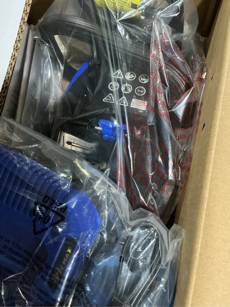 Condition photo showing As Is for kobalt 80-volt 16-in battery 2 ah chainsaw (battery and charger included)