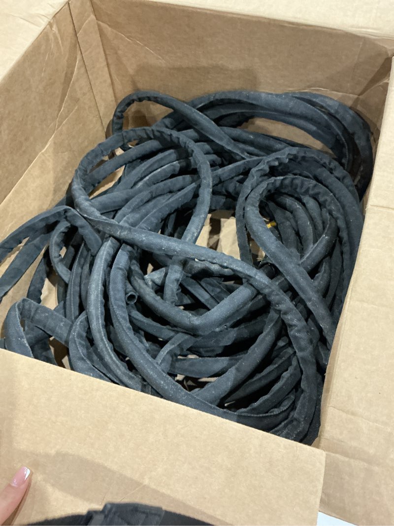 Condition photo showing As Is for dewalt 100 ft x 5/8 in heavy-duty professional grade fabric garden hose - dxmh3304