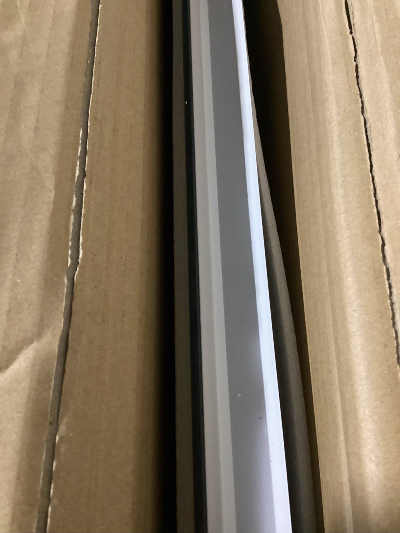Condition photo showing As Is for loaao 55x30 inch rgb led bathroom mirror with lights, anti-fog, dimmable lighted bathroom vanity mirror, colorful multiple light modes, rgb backlit + front light, memory function rgb 55"l x 30"w