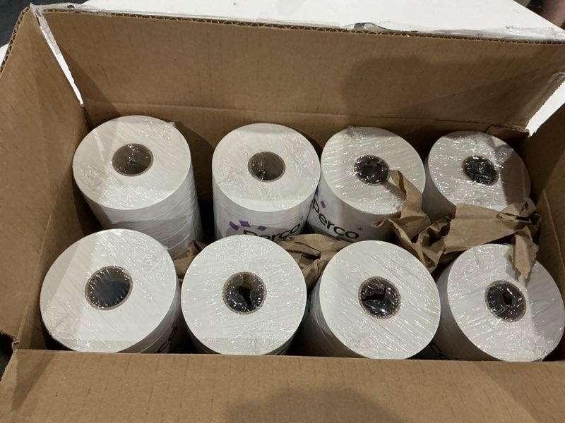 Condition photo showing Good Condition for perco white pricing labels for monarch 1131 price gun – 8 sleeves, 64 rolls value pack - 160,000 price marking labels – with ink rolls included 8 sleeves white