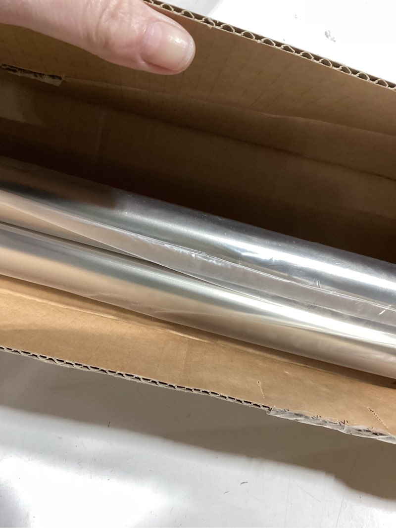Condition photo showing Good Condition for ivilon decorative window curtain rod - carved square finials, 1 1/8 in rod, 72 to 144 in. satin nickel