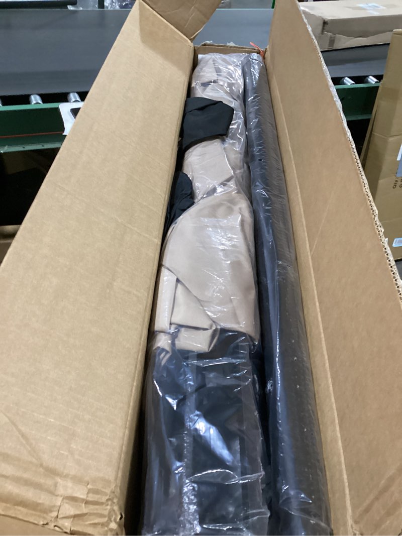 Condition photo showing Good Condition for 15ft Double Sided Patio Umbrella with Solar Lights, Outdoor Large Umbrellas with Crank Handle and 36 LED Lights, Rectangular Market Umbrella with Base Included for Deck Pool Shade (With Base) Begie