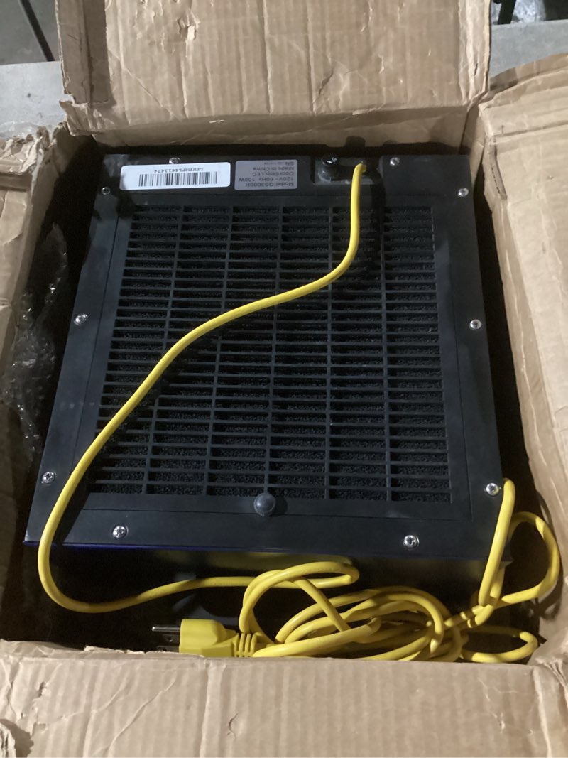 Condition photo showing As Is for odorstop os3000h hydroxyl generator/uv air purifier with charcoal filter for spaces up to 3000 sq ft and above