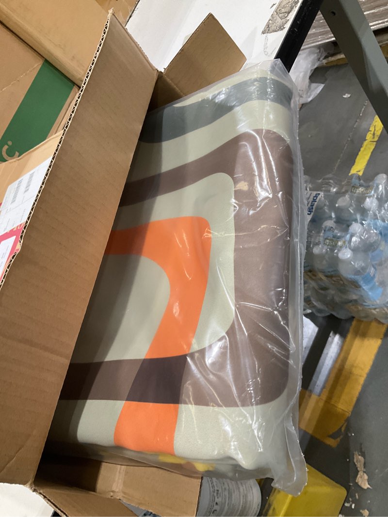 Condition photo showing Good Condition for designq blackout curtains 'retro square design vii' curtains for bedroom, curtains for living room, curtains & drapes - thermal insulated -single panel -52x84 24000bk 52"w x 84"l (pack of 1)