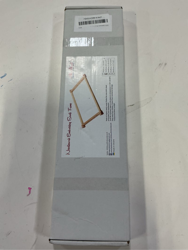 Condition photo showing New/Like New for Needlepoint Embroidery Tapestry Scroll Frame Made of Organic Beech, Wooden Cross Stitch Frame, Needlepoint Holder, Stitching Frame (9.8" ? 12.5")