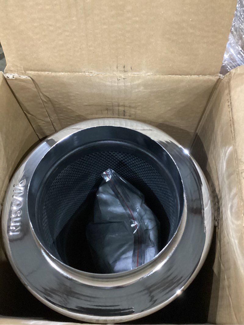 Condition photo showing Good Condition for vivosun 6 inch air carbon filter smelliness control with australia virgin charcoal for inline duct fan, grow tent, pre-filter included, reversible flange 6"x 16" 8.9" x 8.9" x 15.8" silver