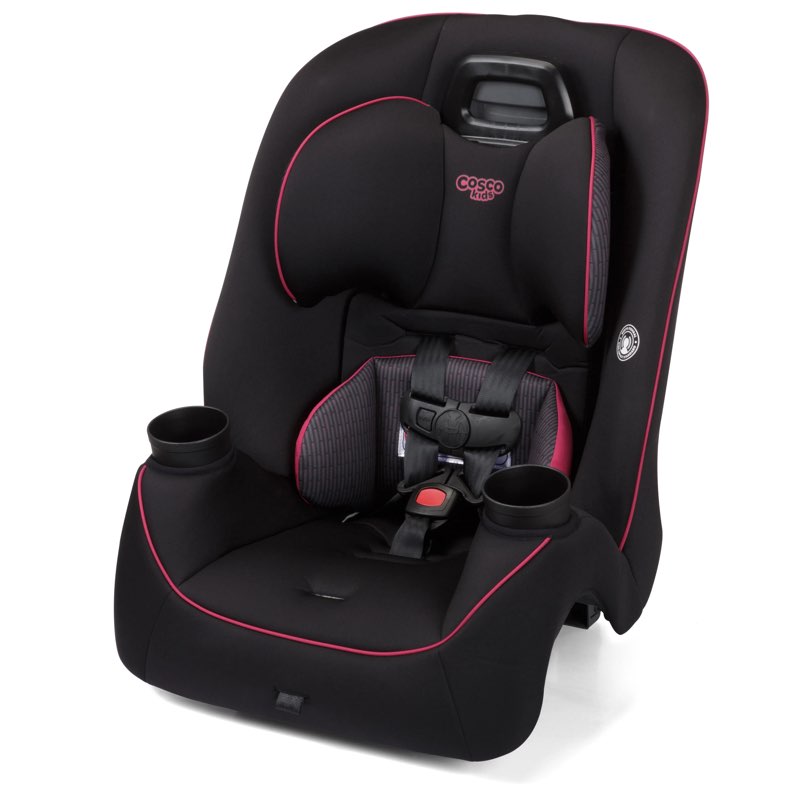 cosco kids easy elite slim all-in-one convertible car seat, grey glyphs