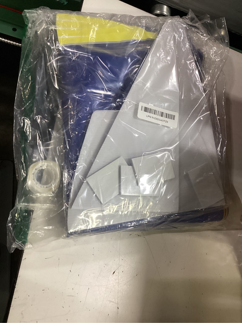 Condition photo showing Good Condition for batiyeer 3 pcs graduation porch decorations class of 2026, 32.8 x 1.64 ft large graduation blue yellow door frame decor with diploma cap for congrats grad school college porch flag outdoor party 32.8 x 1.64 ft graduate 3