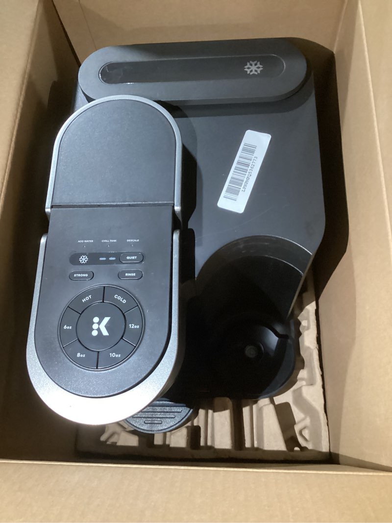 Condition photo showing As Is for keurig k-brew+chill iced or hot single-serve k-cup coffee maker with multistream and quickchill technology, 70oz. removable reservoir