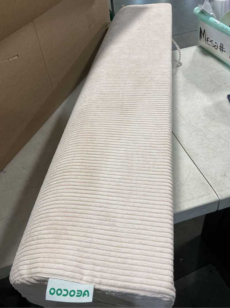 Condition photo showing Good Condition for aeocoo bed bumpers for toddlers, size 3 ft, toddler bed rail bumper protector for loft beds & bunk beds, bed rail height extender bed guardrail, anti-bump | fall prevention, beige