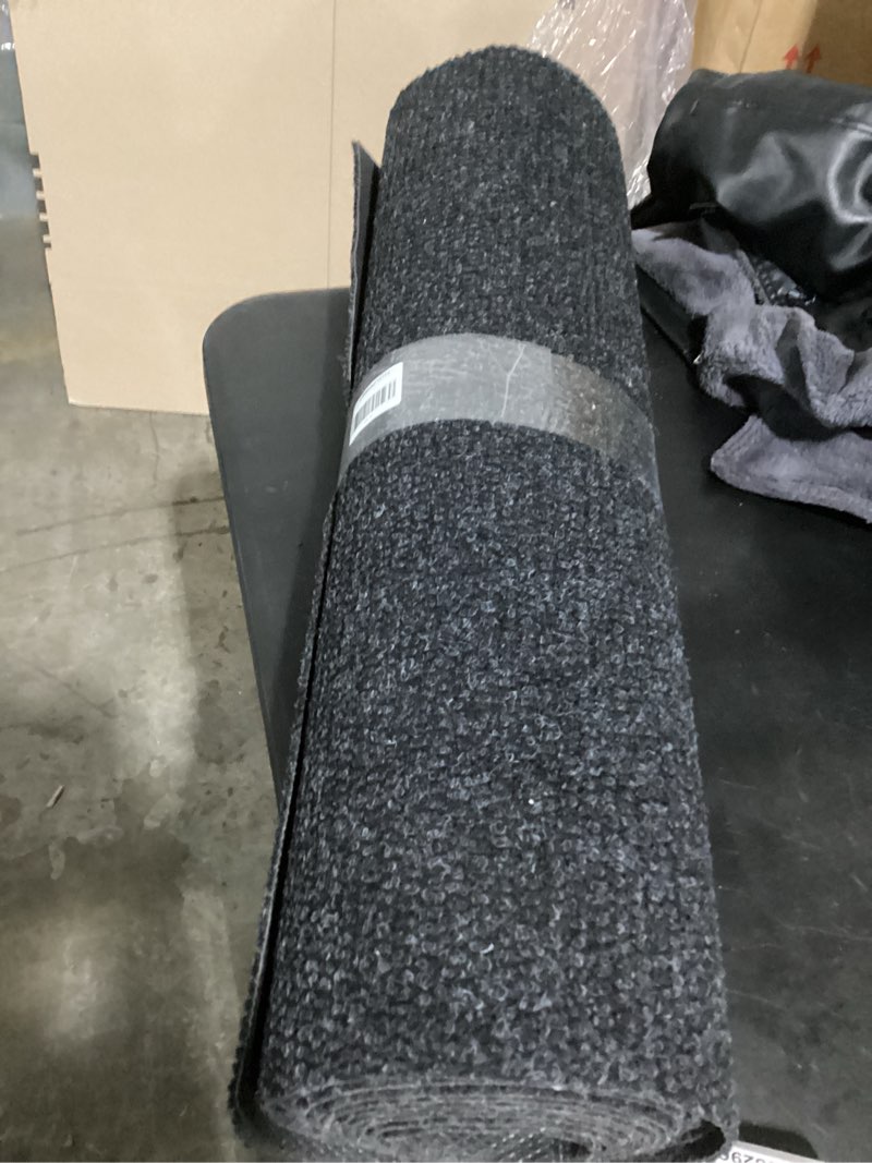 Condition photo showing Good Condition for ottomanson commercial scrape rib entry mat – heavy duty ribbed floor mat for high traffic – non slip rubber back, waterproof – indoor outdoor use for offices, schools, lobbies, 2'7" x 17', black black 900s series 2'7" x 17' (runner)