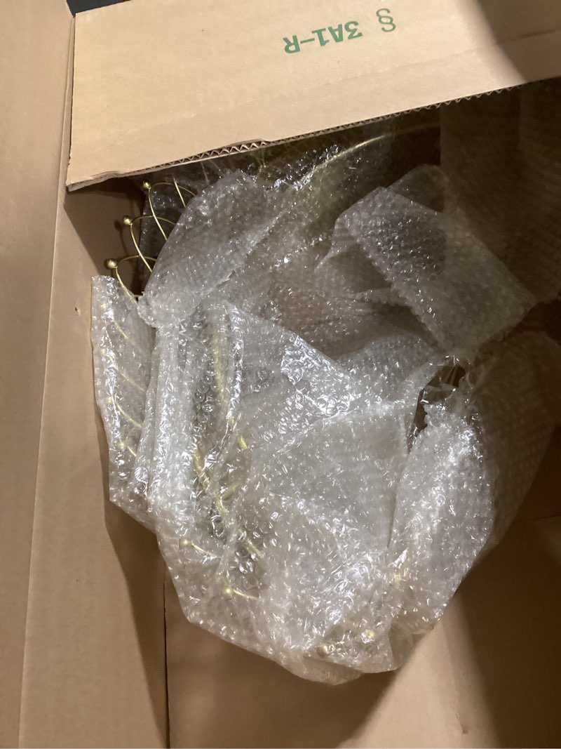 Condition photo showing Good Condition for Creative Co-Op Decorative Metal Curtain or Canopy Crown, Gold Finish